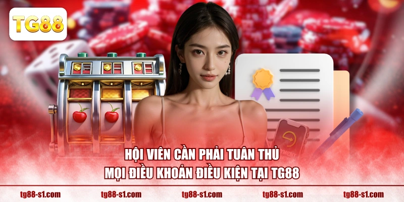 Hội viên cần phải tuân thủ mọi điều khoản điều kiện tại TG88